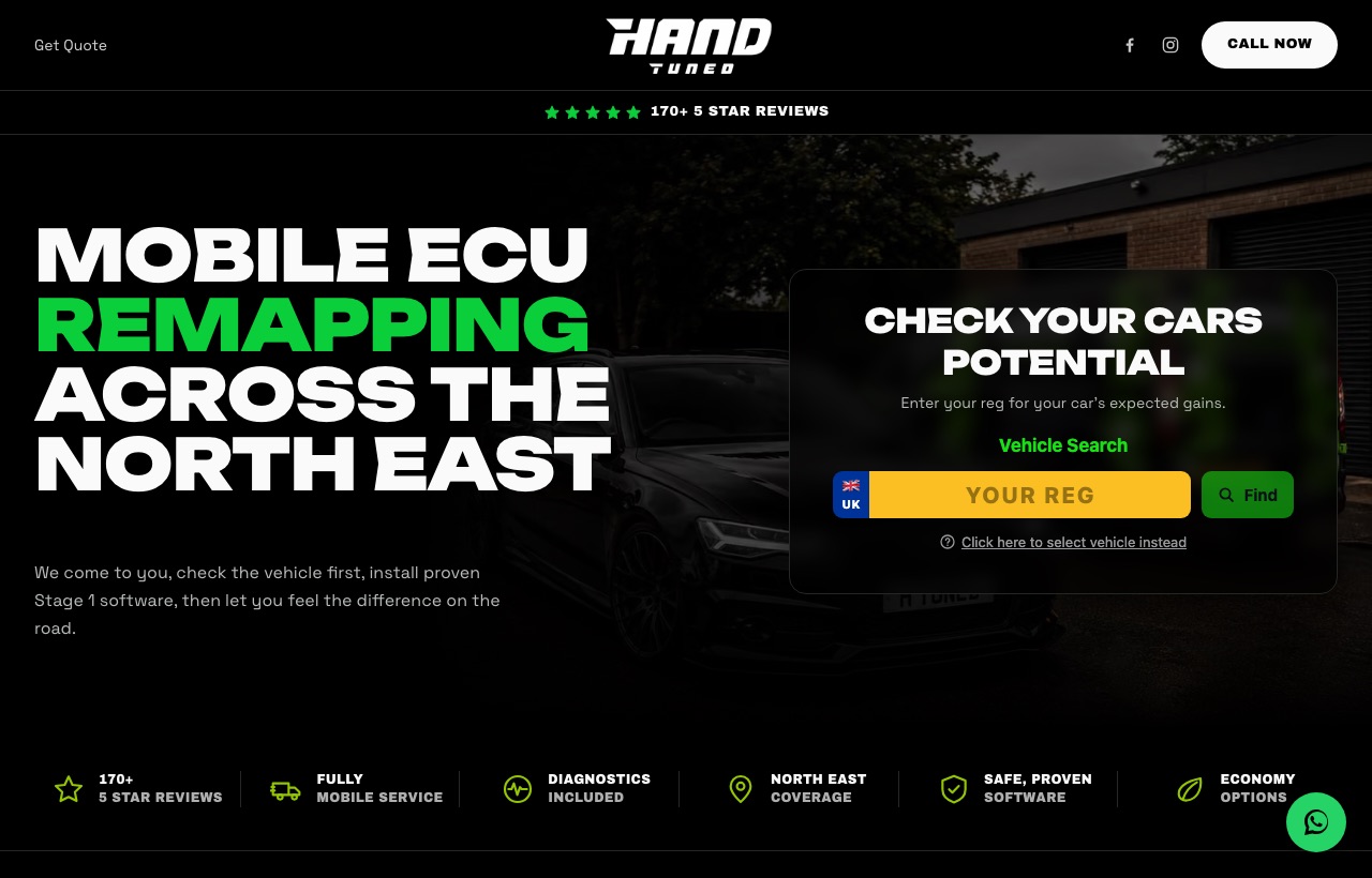 The Hand Tuned website